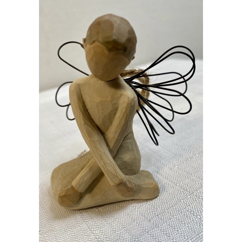 Willow Tree "Serenity" Angel Girl Sitting Crossed Arms Figure 2002 3” Ornament